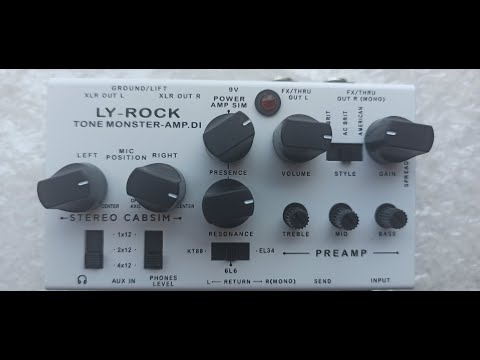 Ly rock Tone Monster Cabinet Amp DI(8-in-1 Multi-function 0-Watt Stereo Guitar Amp),price include the import duty for US buyer image 8