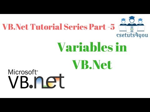 VB.Net Tutorial Series Part  5 Variable in VB.Net