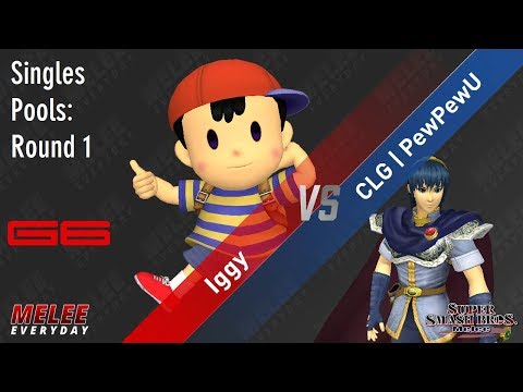Genesis 6 - Iggy (Ness) vs. CLG | PewPewU (Marth) - SSBM - Singles Pools