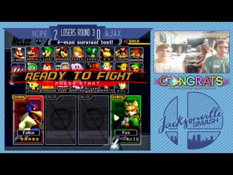 Jax Smash Weekly 3/30/17 - nope(Fox) Vs Ajax(Sheik/Falco) - Melee Losers R3