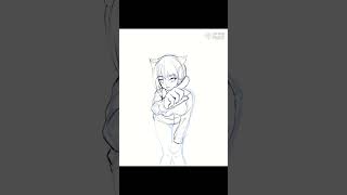 【イラストメイキング】ねこ【いなうるう】
