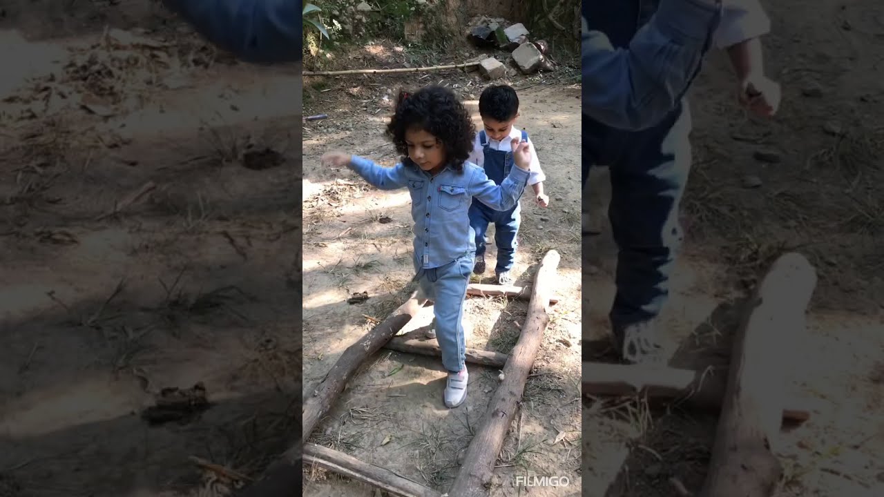 Learning to Balance & Coordinate Movements | Simple Outdoor Fun Activity | Ease Walking Difficulty