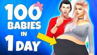 I tried the 100 BABY CHALLENGE in 1 day 👶😅