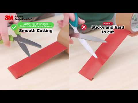 3M Scotch Non-Stick / Stainless Steel Blade 2 in 1 Unboxing Scissors