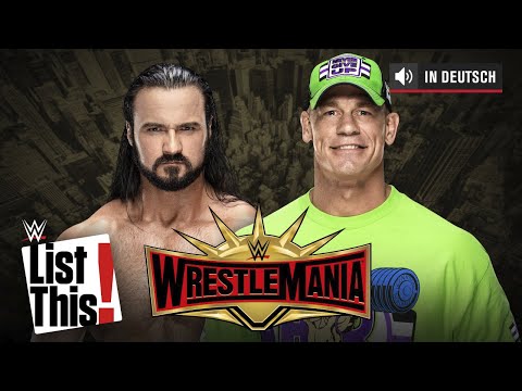 Fünf WrestleMania-Traumgegner für John Cena - WWE List This! (DEUTSCH)