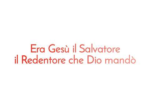 Era Gesù Cantico Evangelico