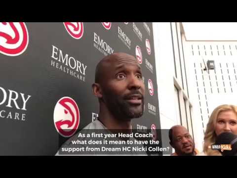 Atlanta Hawks Head Coach Lloyd Pierce Welcomes Atlanta Dream Coach Nicki Collen With Open Arms