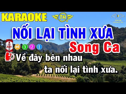 Nối Lại Tình Xưa Karaoke Song Ca | Nhạc Sống Trọng Hiếu