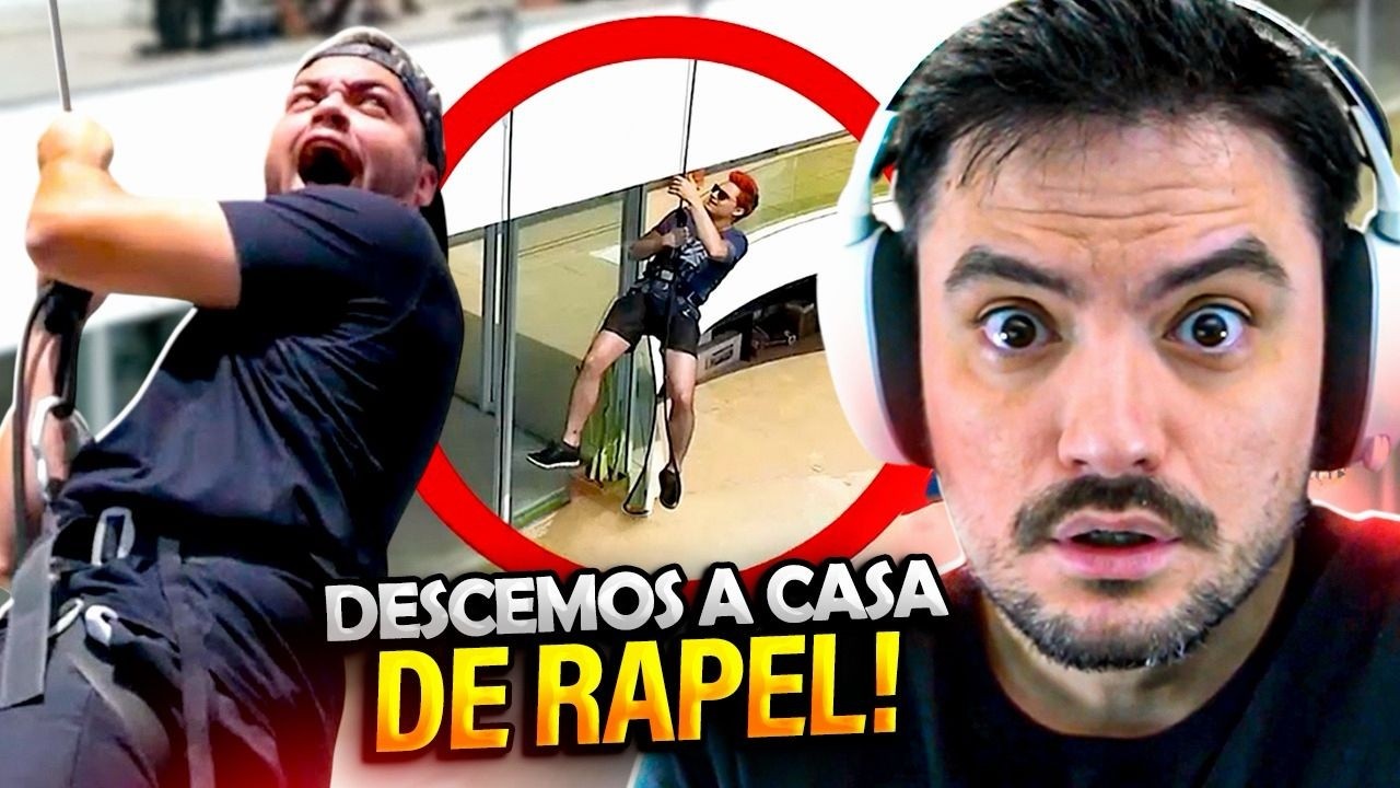 O DIA QUE EU E LUCCAS NETO DESCEMOS A CASA DE RAPEL!