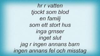 Eva Dahlgren - Min Familj Lyrics