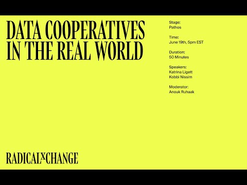 Data Cooperatives in the Real World: Progress and Challenges - Ligett, Nissim, Ruhaak - RxC 2020