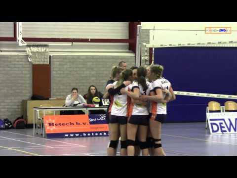 Volleybal Dames 2e div A: Betech Olhaco D1 - VC Zwolle D2 [02-04-2016]