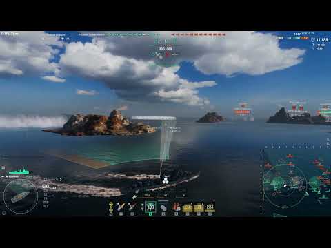 WOWS Kunming Tier XI Pan-Asian SuperDestroyer - 290k Damage - 4kills - 2800 Base