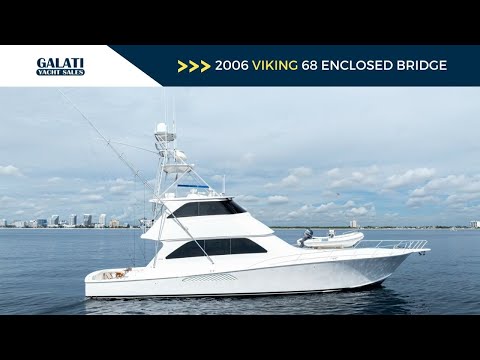 2006 Viking 68 Enclosed Bridge Cap'n Hook Video