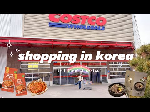 shopping in korea vlog 🇰🇷 grocery food haul with prices 🍊 first time at Costco!
