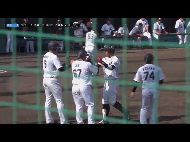 【ファーム】好守の直後に一発!! マリーンズ・加藤の3ランHR!! 2018/4/29 M-L(ファーム)