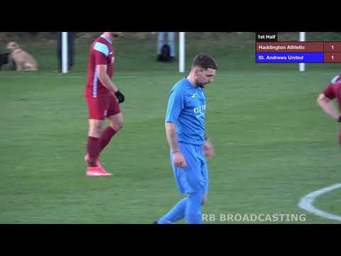 Haddington Athletic FC 2 - 2 St Andrews FC highlights (27/11/2021)
