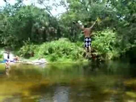 ROPE SWING OVER ALLIGATOR!!!!!!!!