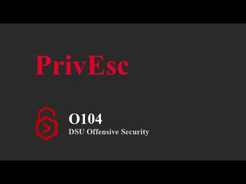 O104 - Lateral Movement and Privilege Escalation