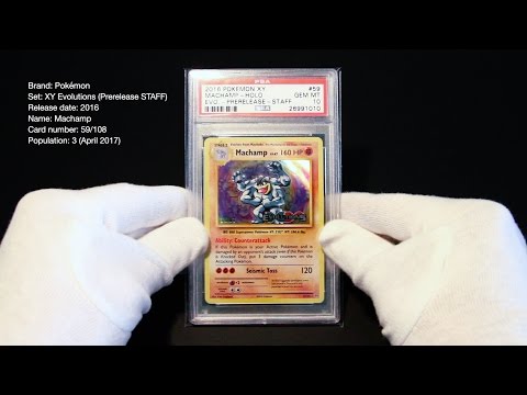 PSA 10 – Machamp Prerelease STAFF