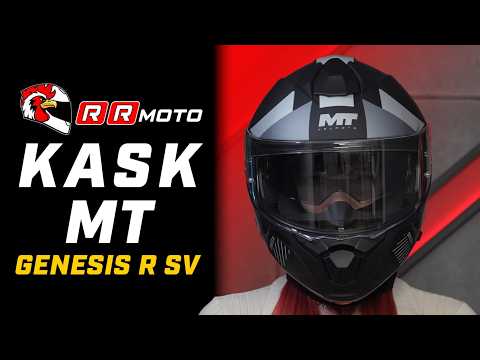 MT GENESIS R SV _ kask szczękowy ECE 22.06 z homologacją P/J, blendą i HIRP
