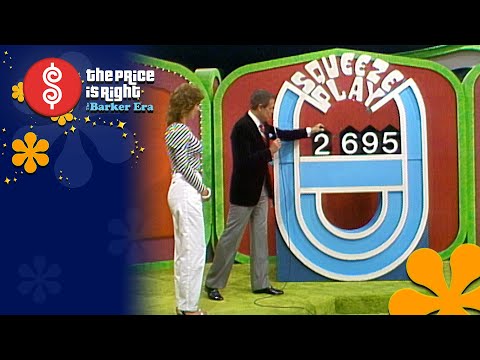Uh oh! Bob Barker Steps In When SQUEEZE PLAY Board Gets Stuck! - The Price Is Right 1982