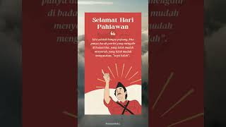 Download lagu SELAMAT HARI PAHLAWAN ! Kutipan Kata Bijak Penuh Semangat Perjuangan | Quotes Pantang Menyerah mp3