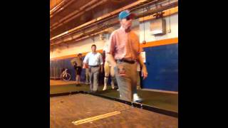Dolphins leave locker room for field