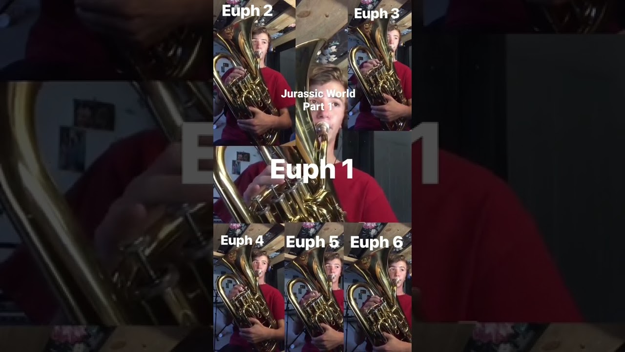 Jurassic World Part 1 - Euphonium Sextet #shorts #youtubeshorts #euphonium