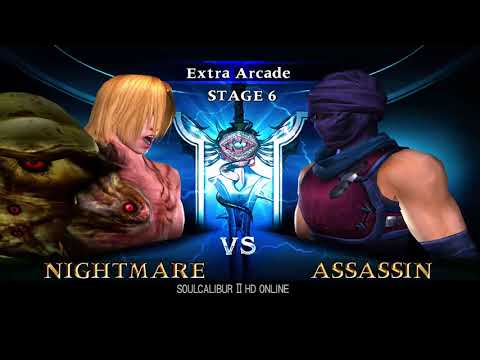 Soulcalibur 2 HD Extra Arcade with Nightmare using Soul Edge (Complete)