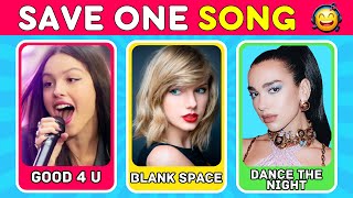 SAVE ONE SONG - Most Popular Songs EVER 🎵 | Music Quiz