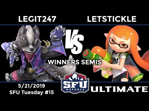 SFU Ultimate #15: Winners Semis - Legit247 (Wolf, Snake) vs LetsTickle (Inkling)