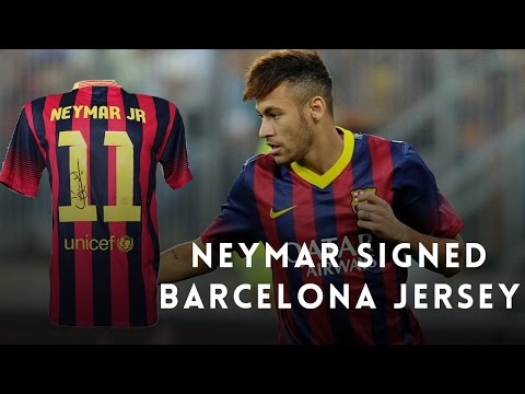 Neymar Signed Barcelona Jersey
