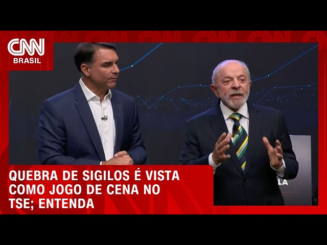 Duelo de sigilos de Lula e Flávio é visto como jogo de cena no TSE | CNN PRIME TIME
