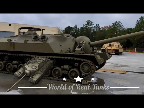 Assembly of the last American T28 superheavy tank