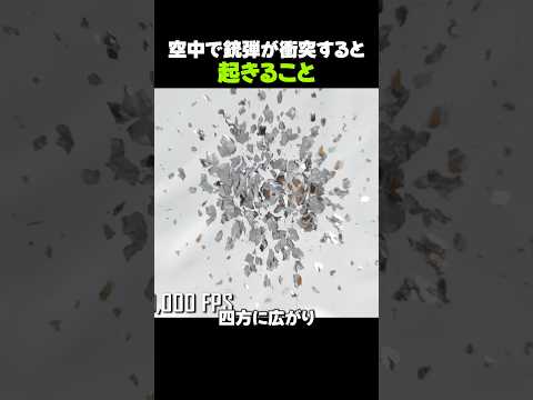 空中で銃弾が衝突すると起きること