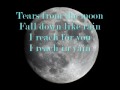 Tears from the moon, lyrics 