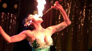 Pretty Things Peep Show Burlesque Fire eating 9-4-2011