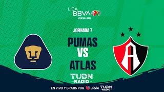 EN VIVO🔴| PUMAS VS ATLAS | JORNADA 7- LIGA MX APERTURA 2025