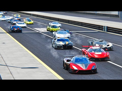 2022 SSC Tuatara Aggressor vs 50 Hypercars 2022 at Special Stage Route X