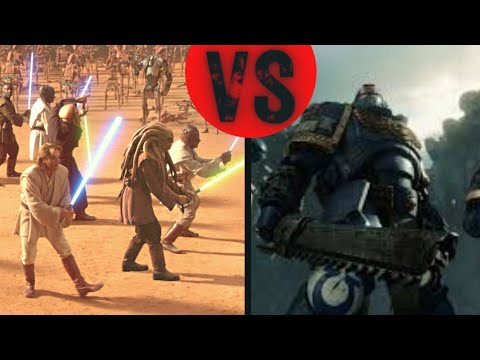 Jedi vs. Space Marine. How Many Would It Take?