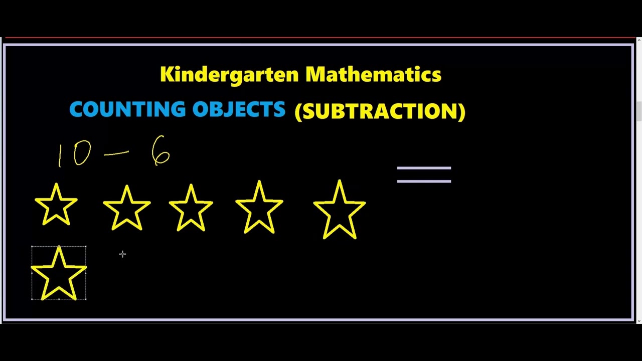 Kindergarten Math  Counting Objects Addition and Subtraction