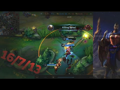 Pantheon Broken !!? pantheon Mid gameplay soloQ carry ♡