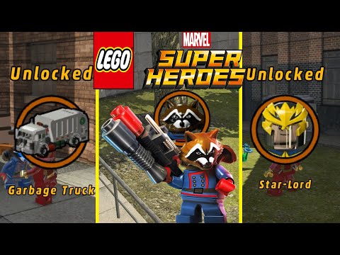 LEGO Marvel Super Heroes - Unlocked Rocket Raccoon - All 3 Rocket Raccoon Missions