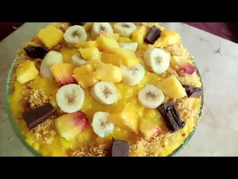 Fruit cusrurd trifle recipe Quick recipe with najma