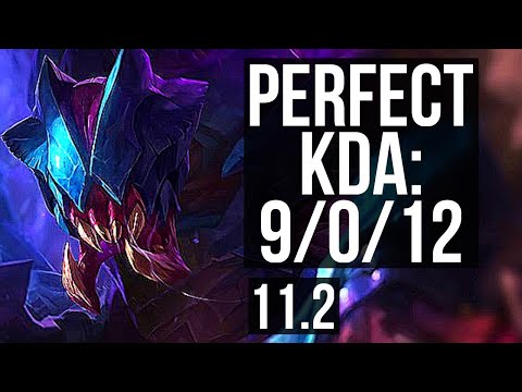 REK'SAI vs LILLIA (JUNGLE) | 9/0/12, 2.2M mastery, Legendary, 400+ games | EUW Grandmaster | v11.2