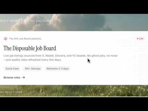 The Anti Job Board video preview