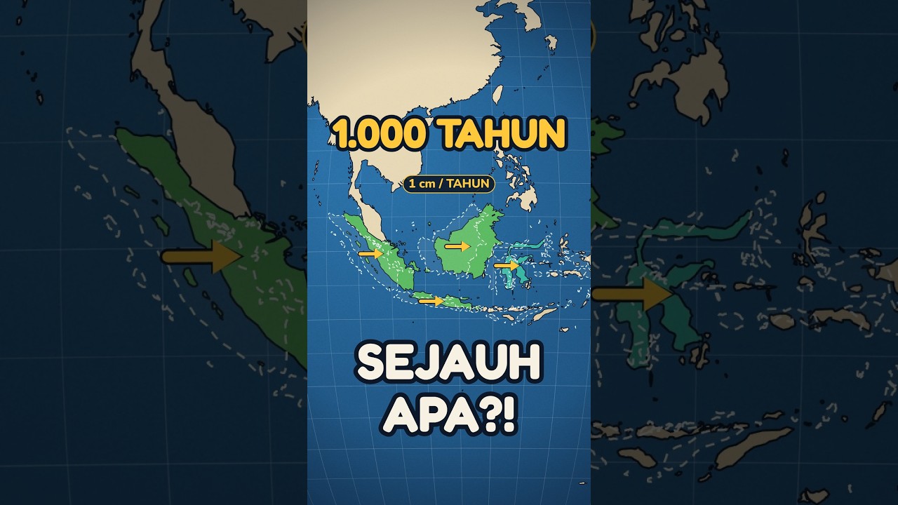 Pulau Indonesia Bergeser 1 cm/Tahun: 1.000 Tahun Sejauh Apa?
