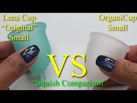 Lena Cup Original vs OraganiCup SM - Menstrual Cup Squish new