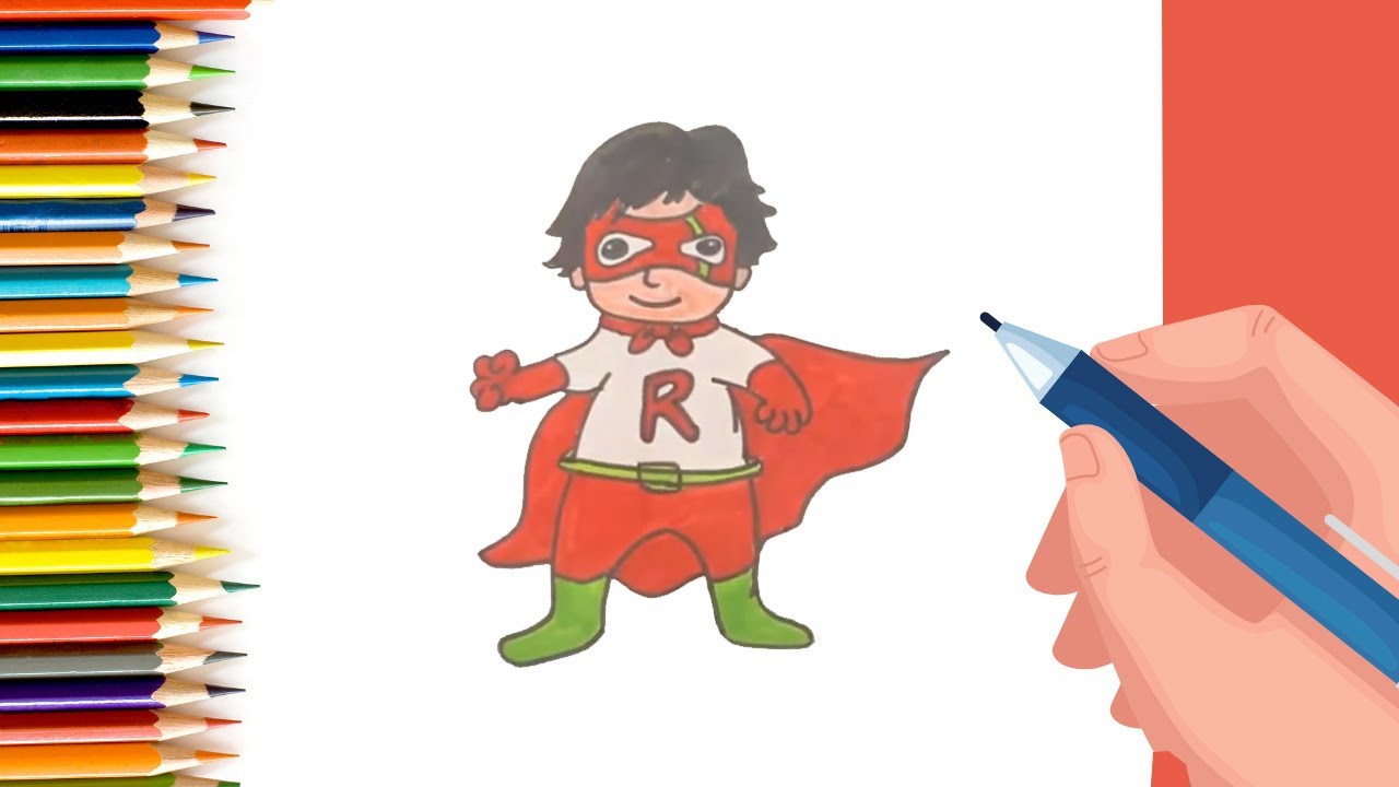 How to Draw easy Red Titan Face step by step for Kids   #shorts